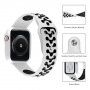 Ochranné pouzdro se silikonovým řemínkem pro Apple Watch 40mm - bíločerné
