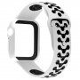 Ochranné pouzdro se silikonovým řemínkem pro Apple Watch 40mm - bíločerné
