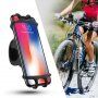 FLOVEME silikonový držák na kolo a motorku na řídítka pro iPhone - černý