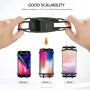 FLOVEME silikonový držák na kolo a motorku na řídítka pro iPhone - černý