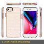 Transparentní kryt se strukturou včelí plástve pro iPhone 6 / 6S / 7 / 8 - černý