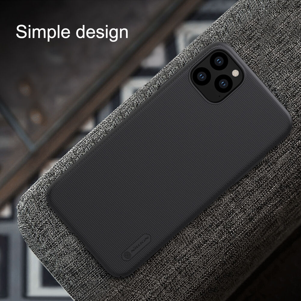 Nillkin matný kryt se zdrsněným povrchem pro iPhone 11 Pro Max - černý