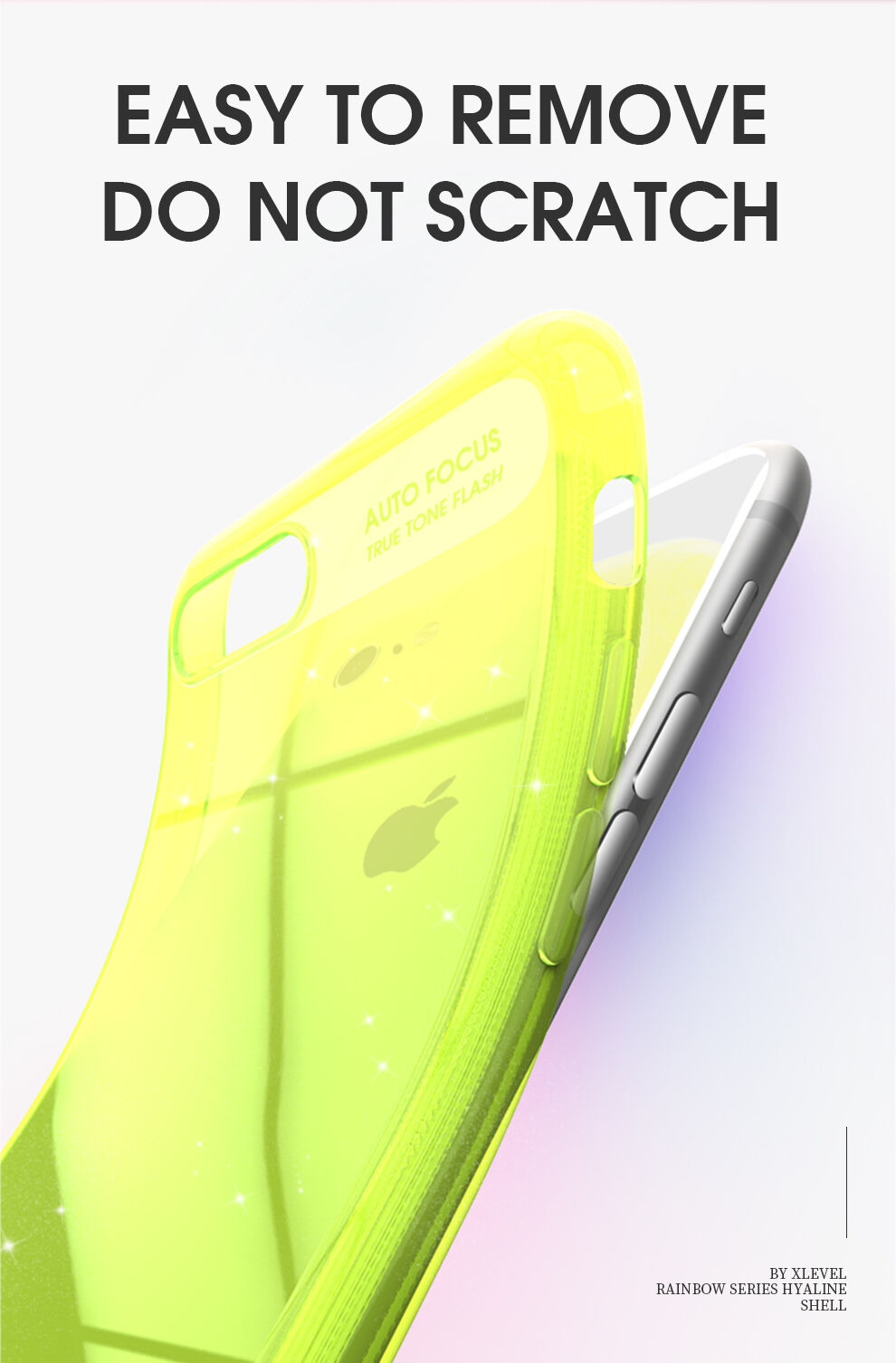 X-Level třpytivý kryt z měkkého plastu pro iPhone 6 / 6S - černý