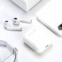 i18 TWS bezdrátová sluchátka s nabíjecím pouzdrem pro Apple zařízení - bílá