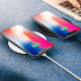 JOYROOM rychlá a tenká certifikovaná Qi bezdrátová nabíječka pro iPhone / 8 / 8 Plus - bílá 
