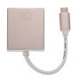 Video redukce - DVI na USB-C - růžovozlatá