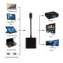 Video redukce - HDMI na USB-C - černá