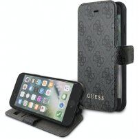 Guess 4G flipové pouzdro pro iPhone 7 / 8 / SE (2020/2022) - šedé