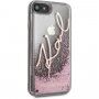 Karl Lagerfeld Signature Glitter kryt pro iPhone 7 / 8 / SE (2020/2022) - růžovozlatý