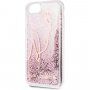 Karl Lagerfeld Signature Glitter kryt pro iPhone 7 / 8 / SE (2020/2022) - růžovozlatý