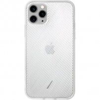 Native Union žebrovaný transparentní kryt pro iPhone 11 Pro Max - bílý