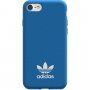Adidas originální kryt s logem a s koženým povrchem pro iPhone 6 / 6S / 7 / 8 / SE (2020/2022) - modrý