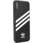 Adidas originální kryt s koženým povrchem pro iPhone 6 / 6S / 7 / 8 / SE (2020/2022) - černý