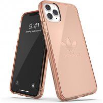 Adidas originální transparentní kryt s logem pro iPhone 11 Pro Max - růžovozlatý