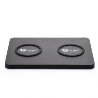 Itian Q300 bezdrátová nabíječka QI s možností nabíjení dvou telefonů zároveň pro Apple iPhone - černá