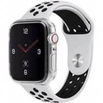 Uniq Glase Slim pouzdro z měkkého plastu pro Apple Watch 44mm - transparentní