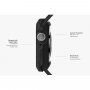 Uniq Proteger odolné pouzdro pro Apple Watch 44mm - matně černé
