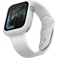Uniq Lino silikonové pouzdro pro Apple Watch 40mm - bílé