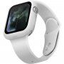 Uniq Lino silikonové pouzdro pro Apple Watch 44mm - bílé