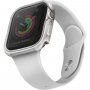 Uniq Valencia kovové pouzdro pro Apple Watch 44mm - stříbrné