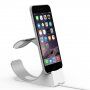 Elegantní hliníkový stojánek / dokovací stanice pro Apple Watch / iPhone - stříbrný