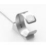 Elegantní hliníkový stojánek / dokovací stanice pro Apple Watch / iPhone - stříbrný