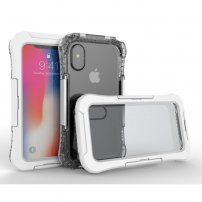 Vodotěsné a extra odolné pouzdro pro iPhone X / XS - bílé