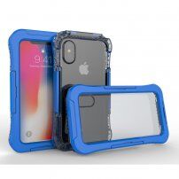 Vodotěsné a extra odolné pouzdro pro iPhone X / XS - modré