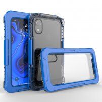 Vodotěsné a extra odolné pouzdro pro iPhone XR - modré