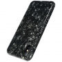BENKS plastový kryt odolný proti pádu s diamantovým vzorem pro iPhone XS / iPhone X - černá
