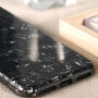 BENKS plastový kryt odolný proti pádu s diamantovým vzorem pro iPhone XS / iPhone X - černá