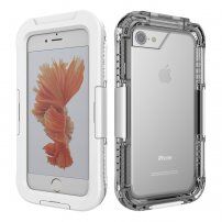 Vodotěsné a extra odolné pouzdro pro iPhone 7 / 8 / SE (2020/2022) - bílé