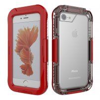 Vodotěsné a extra odolné pouzdro pro iPhone 7 / 8 / SE (2020/2022) - červené