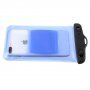 Nepromokavá kapsa s poutkem na ruku a na krk pro iPhone - 18,5 x 10 cm - modrá