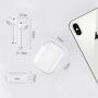 i18 TWS bezdrátová sluchátka s nabíjecím pouzdrem pro Apple zařízení - černá