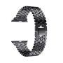 Řemínek z nerezové oceli s texturou plástve pro Apple Watch 42mm / 41mm / 40mm / 38mm - černý
