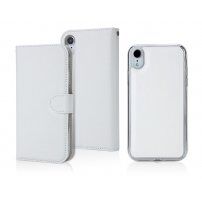 Flipové odnímatelné pouzdro pro iPhone XR - bílé