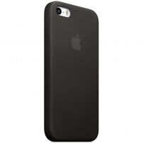 Originální kožený kryt pro Apple iPhone 5S / SE (2016) - černý