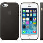 Originální kožený kryt pro Apple iPhone 5S / SE (2016) - černý