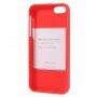 Mercury Goospery matný kryt z měkkého plastu pro iPhone 5 / 5S / SE (2016) - červený