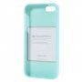 Mercury Goospery matný kryt z měkkého plastu pro iPhone 5 / 5S / SE (2016) - azurový