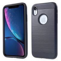 Kryt s broušenou texturou pro iPhone XR - černý