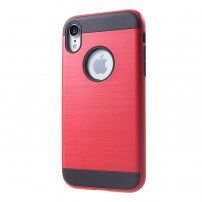 Kryt s broušenou texturou pro iPhone XR - červený