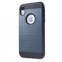 Kryt s broušenou texturou pro iPhone XR - tmavě modrý