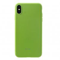 Roar matný kryt z měkkého plastu pro iPhone XS Max - zelený