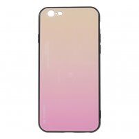 Kryt se skleněnou zadní stranou pro iPhone 6 Plus / 6S Plus - růžovozlatý