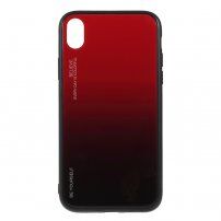 Kryt se skleněnou zadní stranou pro iPhone XR - červený