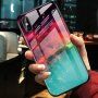 Kryt se skleněnou zadní stranou pro iPhone X / XS - barevná mlhovina