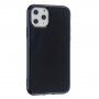 Lesklý kryt z měkkého plastu pro iPhone 11 Pro Max - černý