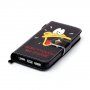 Peněženkové pouzdro se stojánkem kačer pro iPhone 5 / 5S / SE (2016) - černé